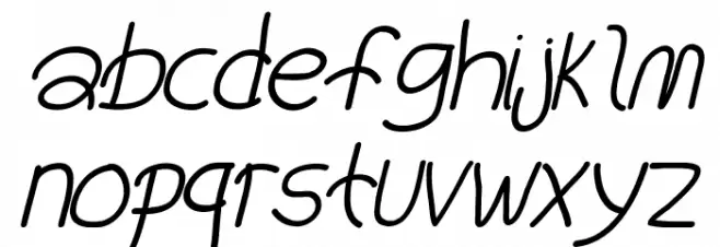 You're Still The One Italic 字体 小写