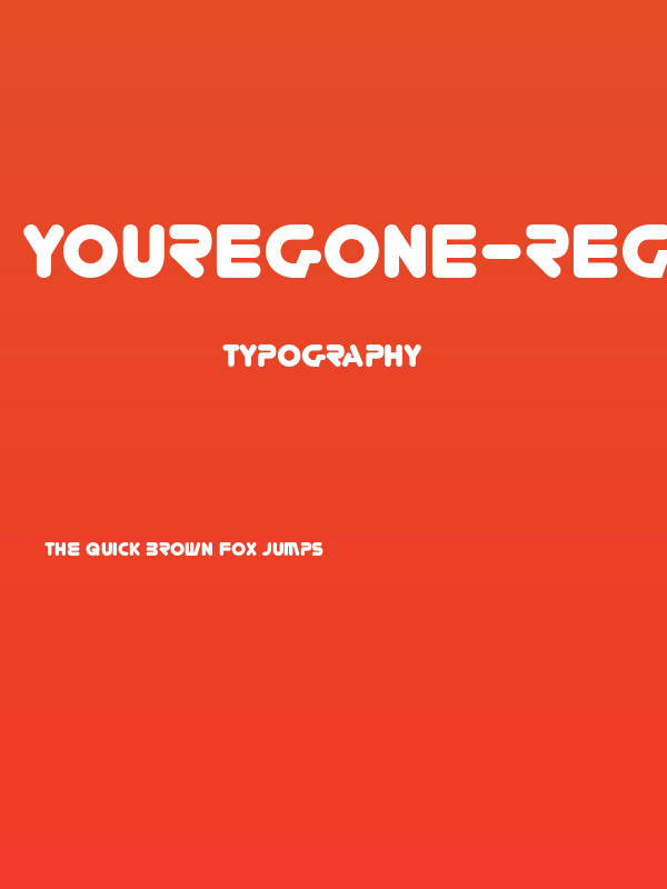 YoureGone-Regular Poster