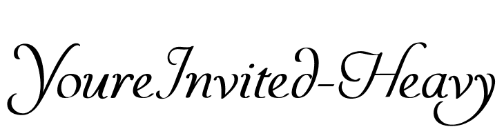 YoureInvited-Heavy  Descarca Fonturi Gratis