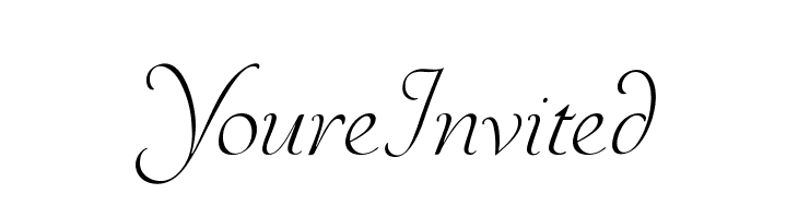 YoureInvited Font