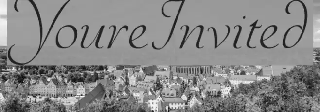 YoureInvited Font examples