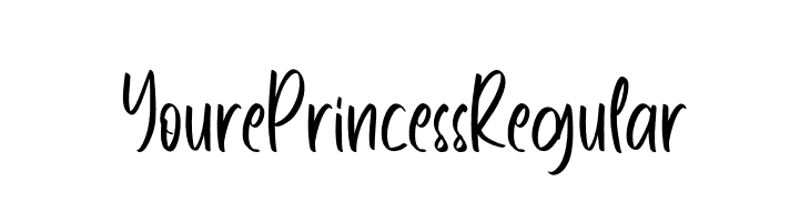 YourePrincessRegular  नि: शुल्क फ़ॉन्ट्स डाउनलोड