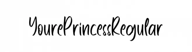 YourePrincessRegular  baixar fontes gratis