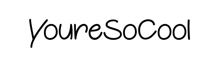 YoureSoCool  font caratteri gratis