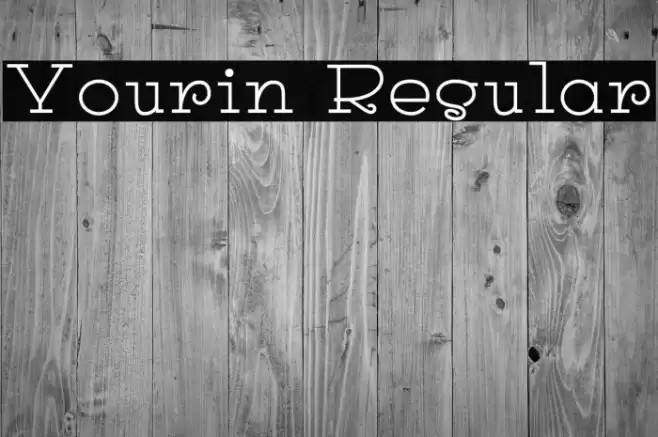 Yourin Regular フォント examples