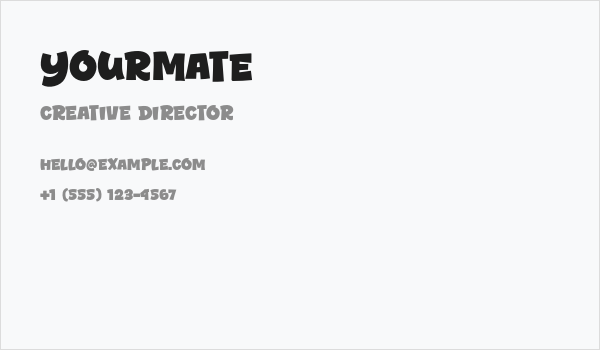 Yourmate Business Card