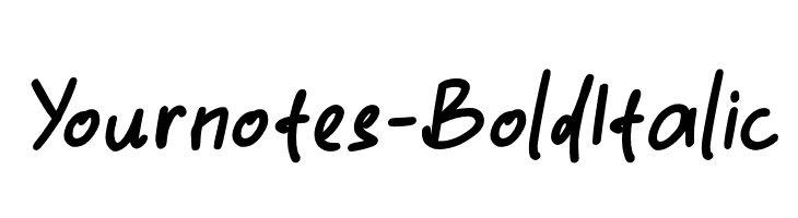 Yournotes-BoldItalic  Descarca Fonturi Gratis