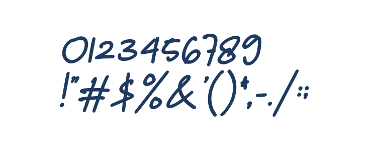 Yournotes-BoldItalic Other Characters