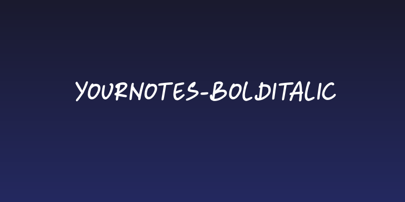 Yournotes-BoldItalic Social Header