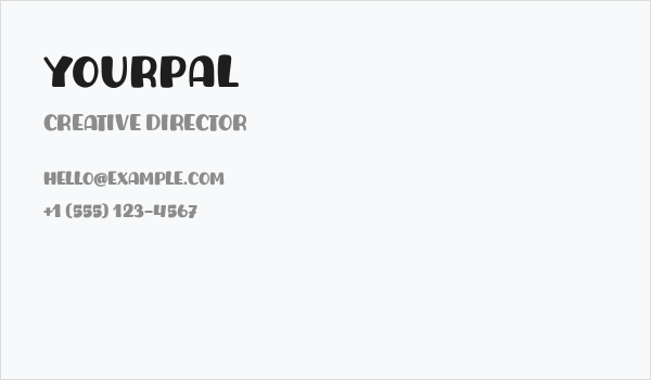 Yourpal Business Card