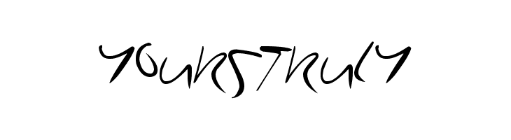 YoursTruly  font caratteri gratis
