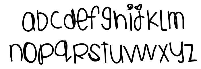 YoursTruly Font LOWERCASE