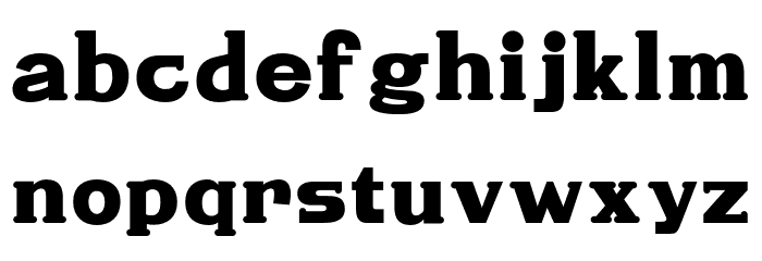 Youshun Regular Font LOWERCASE