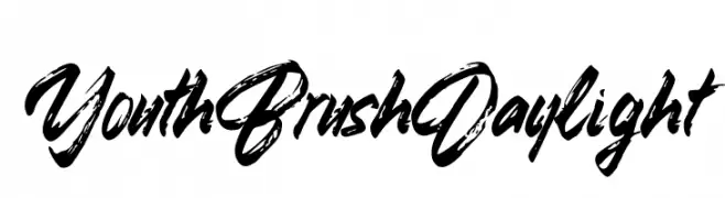 Youth Brush Daylight  フリーフォントのダウンロード
