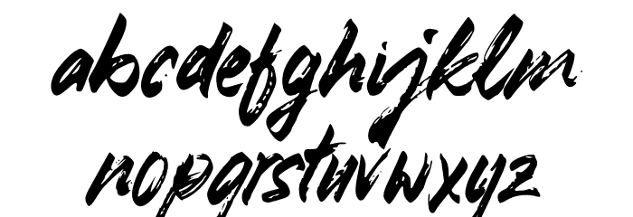 Youth Brush Daylight Schriftart Kleinbuchstaben