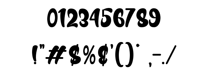Youth Cow Font OTHER CHARS