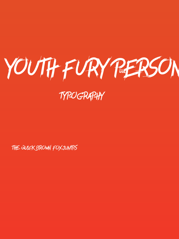Youth Fury PERSONAL USE Poster