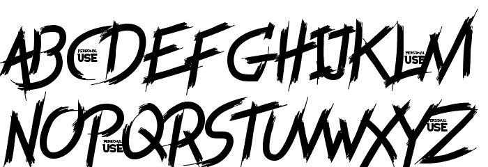 Youth Fury PERSONAL USE Font LOWERCASE