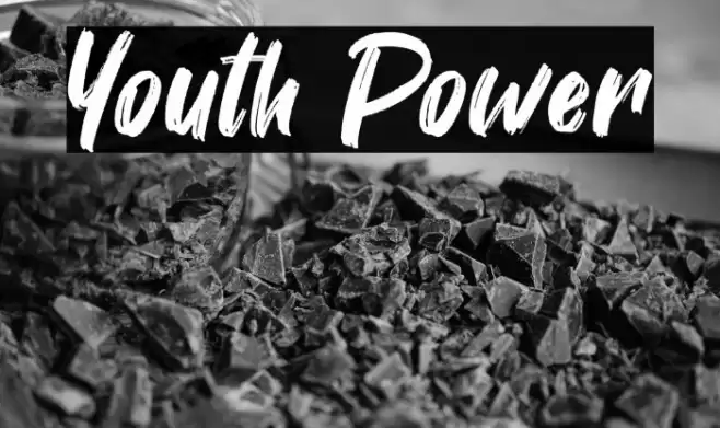 Youth Power Font examples