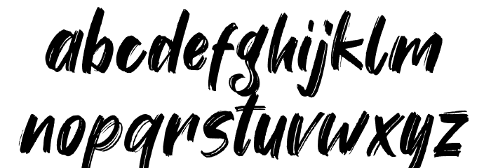 Youth Power Font LOWERCASE