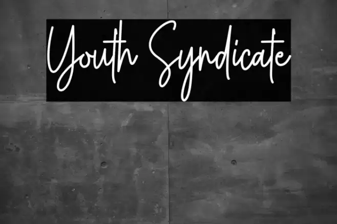 Youth Syndicate Font examples