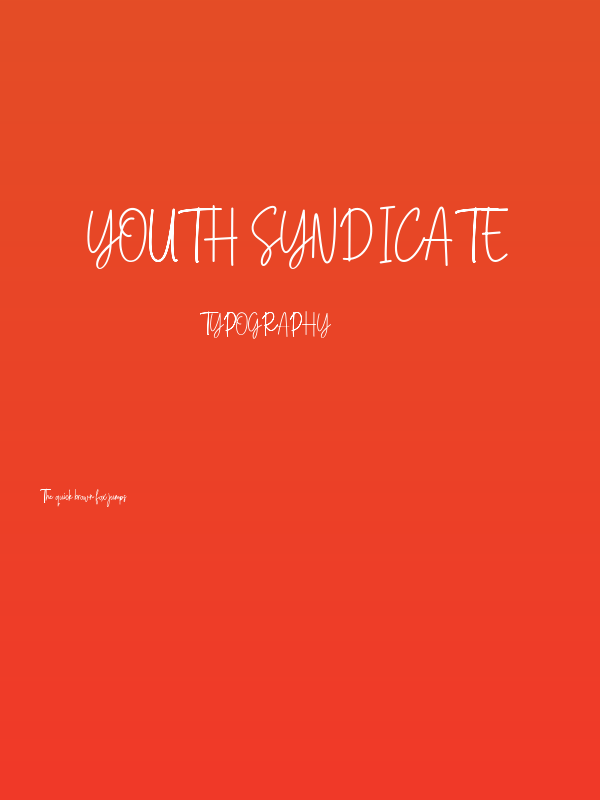 Youth Syndicate Poster