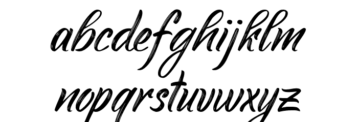 Youth Touch DEMO Regular Font LOWERCASE
