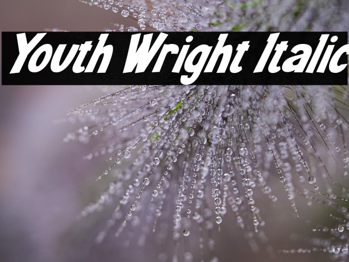 Youth Wright Italic Example 2