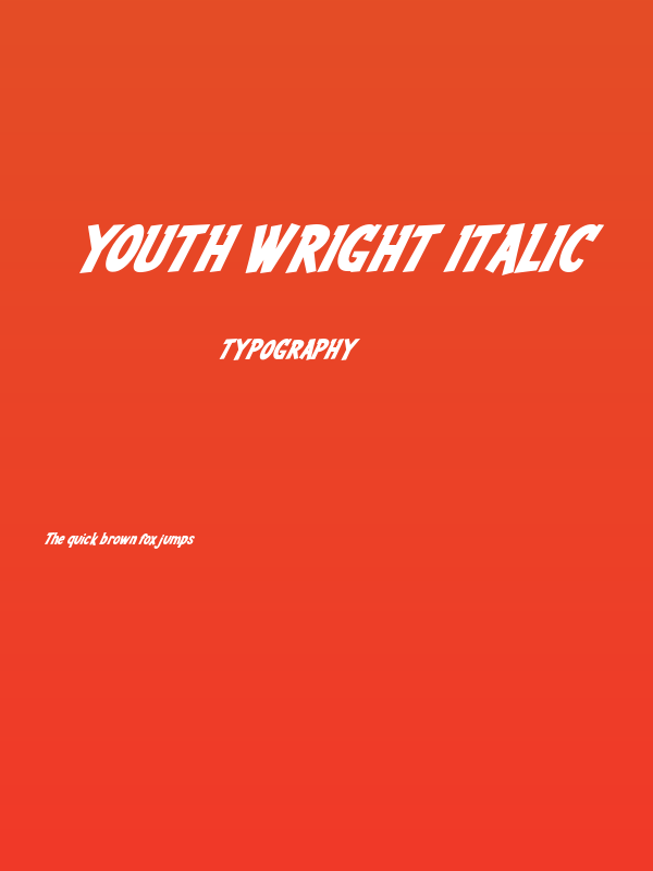Youth Wright Italic Poster