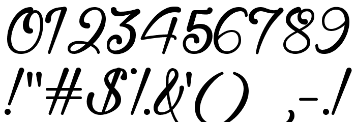 Youth and Beauty Font OTHER CHARS