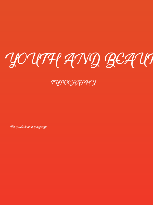 Youth and Beauty Poster