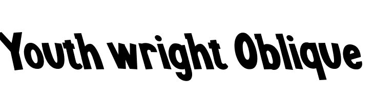 Youth wright Oblique  font caratteri gratis