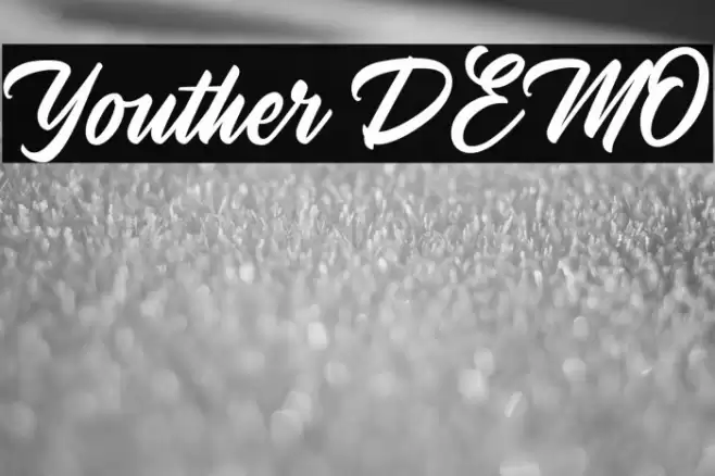 YoutherDEMO Font examples