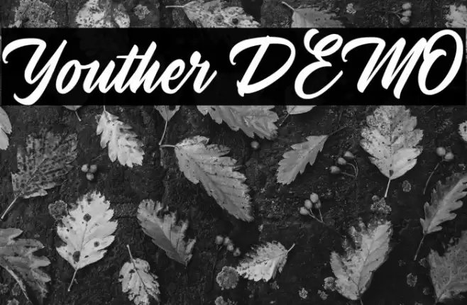 YoutherDEMO Font examples