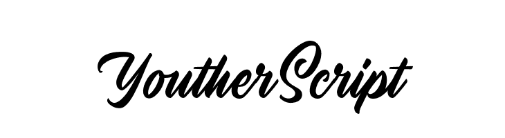 YoutherScript  Скачать бесплатные шрифты