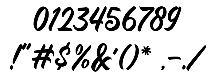 YoutherScript Font OTHER CHARS