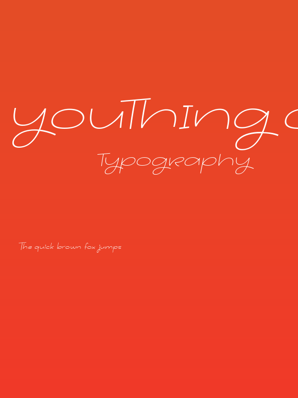 Youthing October Fourteen Italic Poster
