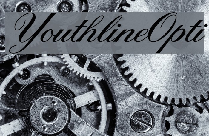 YouthlineOpti Font examples