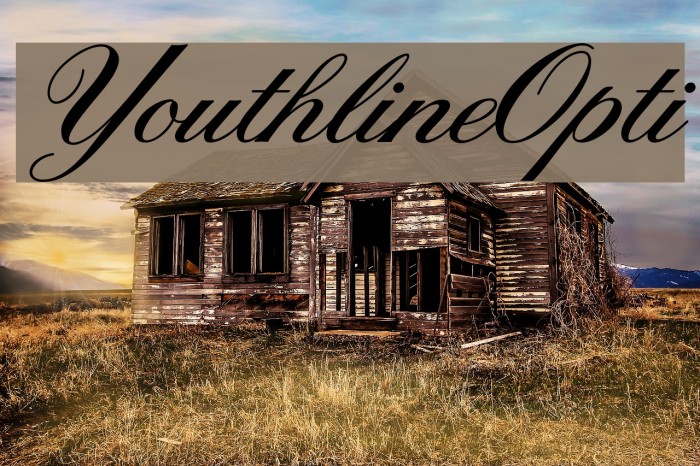 YouthlineOpti Font examples