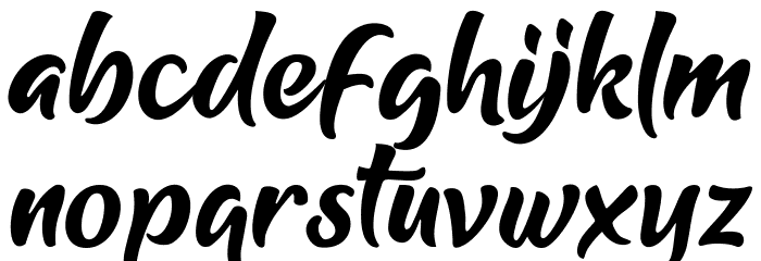 Youthome-Regular Font LOWERCASE