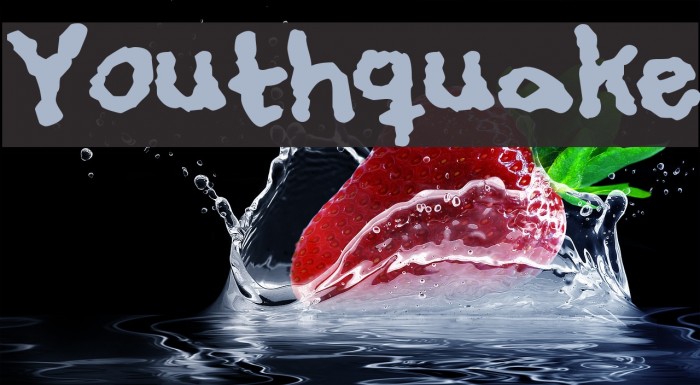 Youthquake Font examples