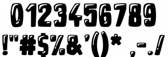 Youtube Star Font OTHER CHARS