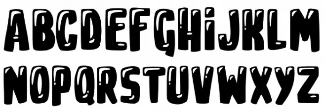 Youtube Star Шрифта ВЕРХНИЙ
