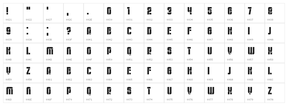Youtuber Regular Character Map