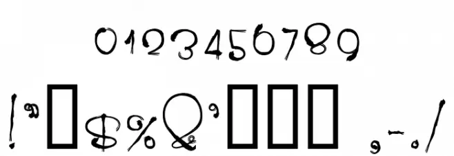 Youyu Regular フォント その他の文字