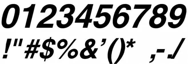 Yoxall Bold Italic Font OTHER CHARS