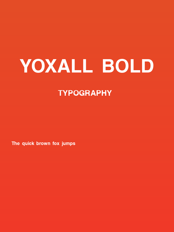 Yoxall Bold Poster