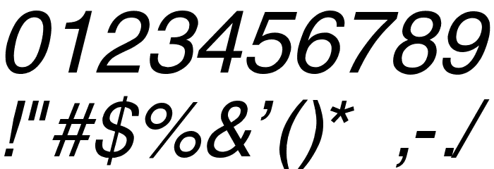 Yoxall Italic Font OTHER CHARS
