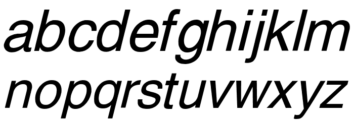Yoxall Italic Font LOWERCASE
