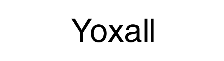 Yoxall Font